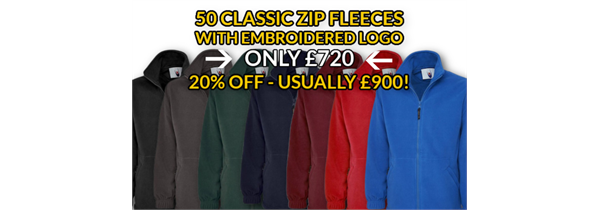 50 CLASSIC ZIP FLEECES