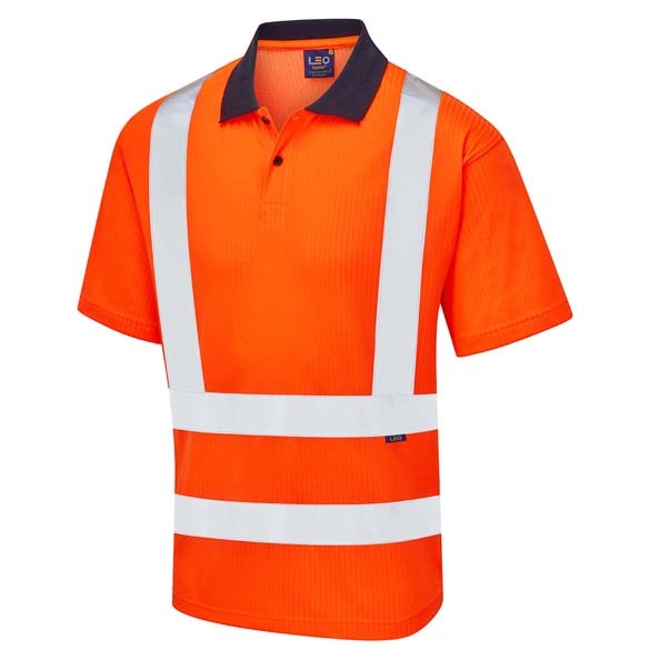 LEO WORKWEAR CROYDE ISO 20471 Cl 2 Poly/Cotton Polo Shirt