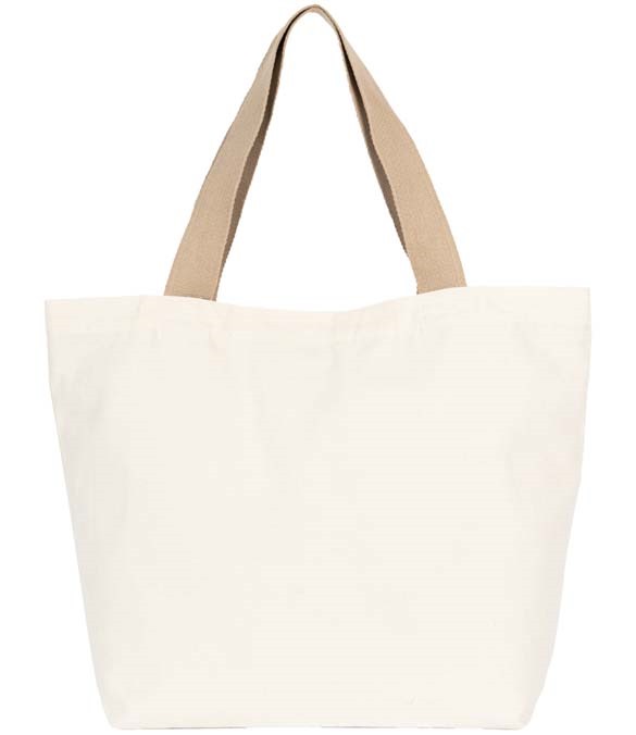 Kimood Large Recycled Flat-Bottom Shopping Bag