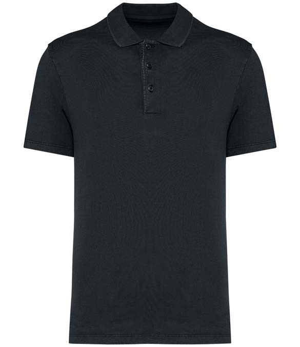 Native Spirit Washed Jersey Polo Shirt